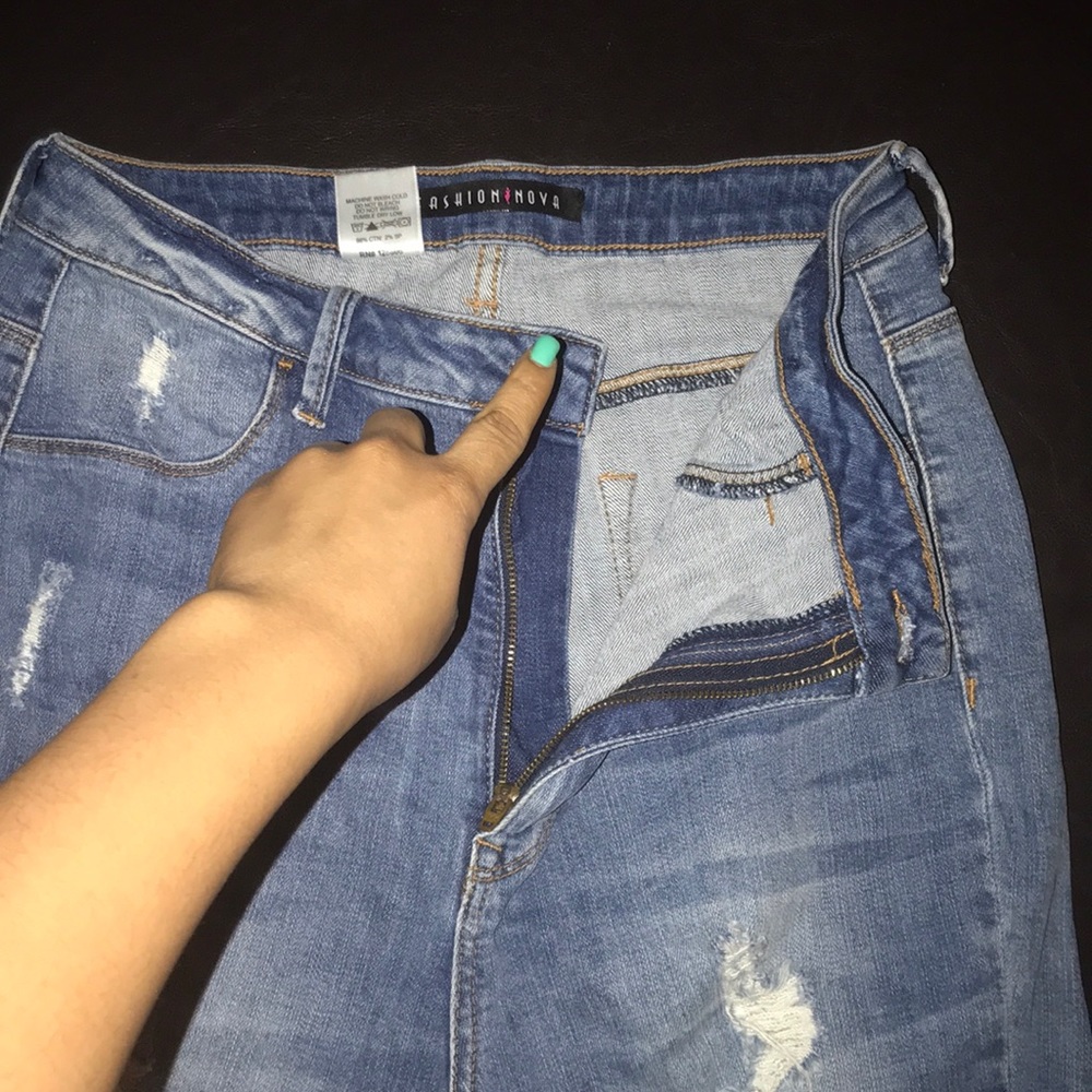 Cut up jeans